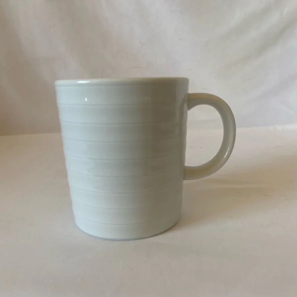 (4) Crate&Barrel white mugs